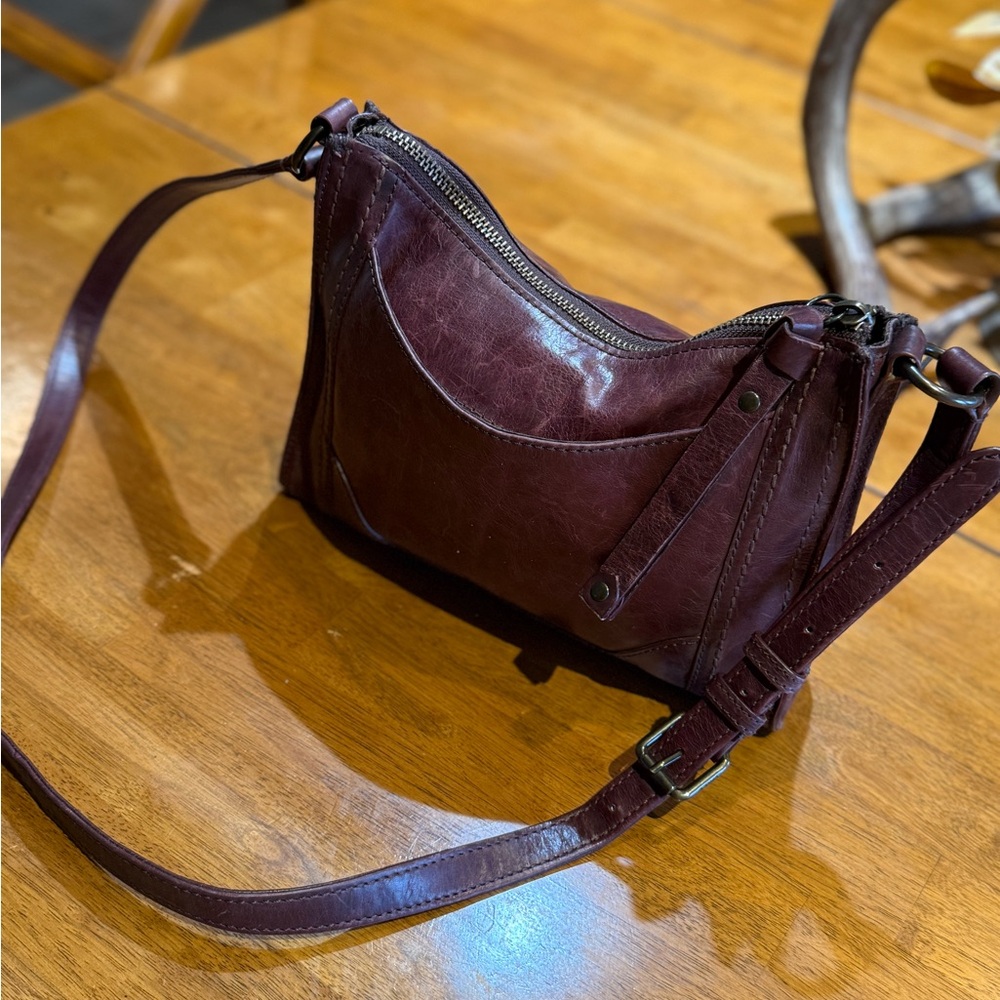 Frye Crossbody Bag in Rich Brown Leather